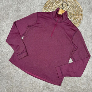 Patagonia Capilene Ski Base Layer 1/4 Zip Long Sleeve Thermal Pink Size S